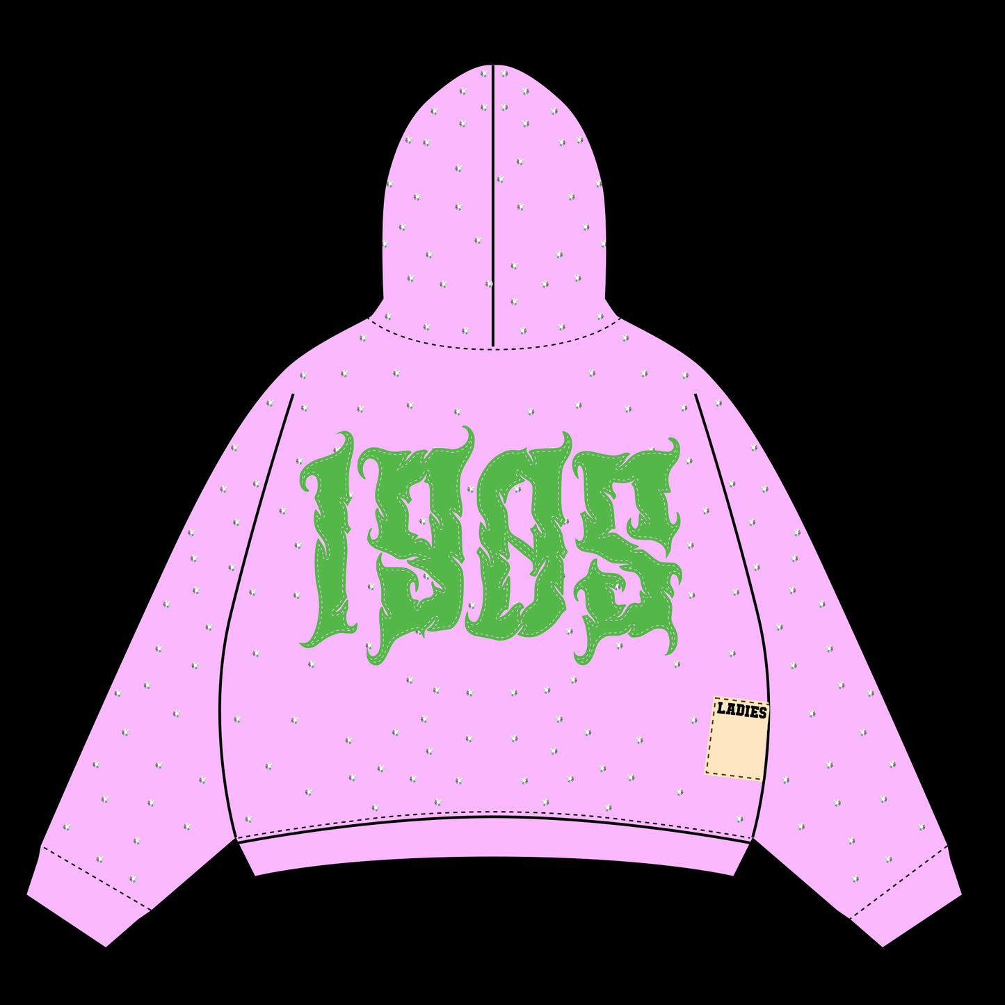 Pretty Girl Diamond Hoodie