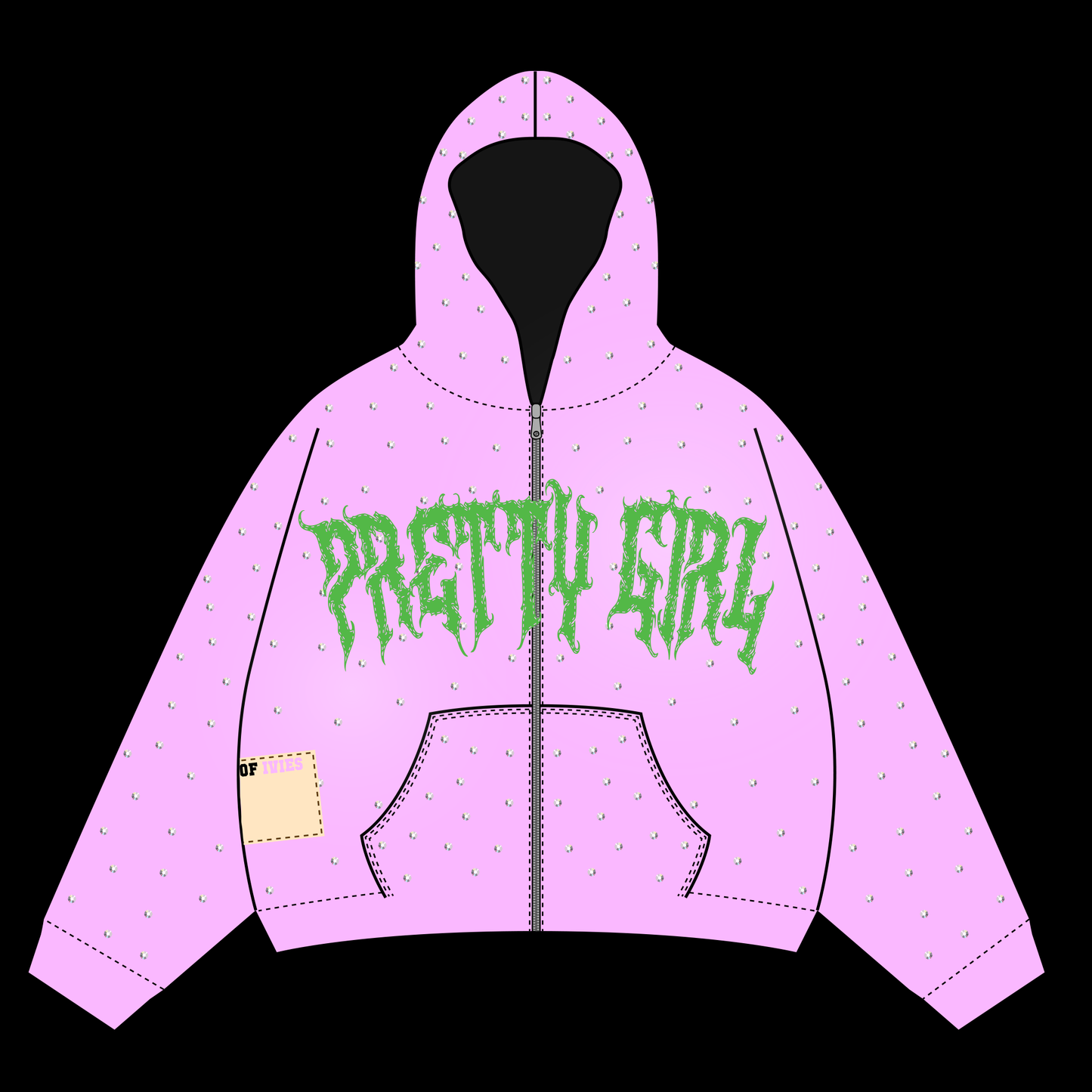Pretty Girl Diamond Hoodie